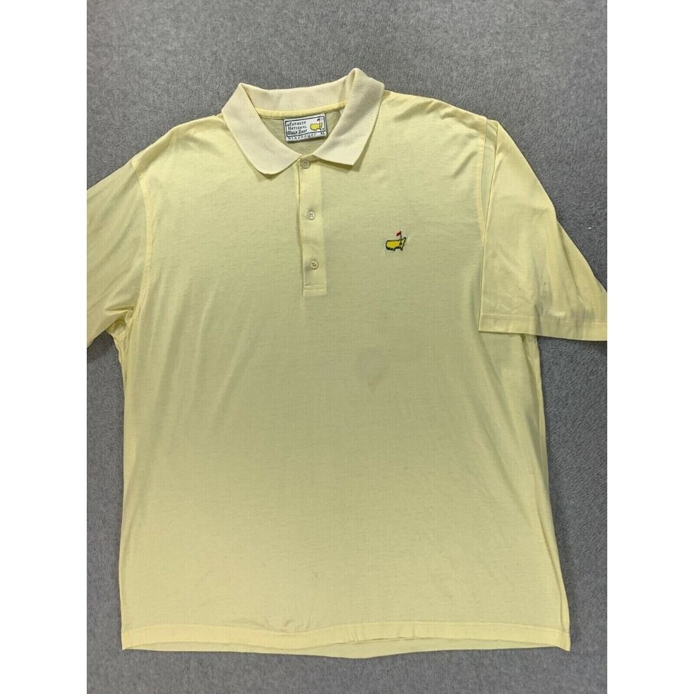 Augusta National Golf Shop THE MASTERS Golf Polo Shirt (Men's‎ XL) Yellow